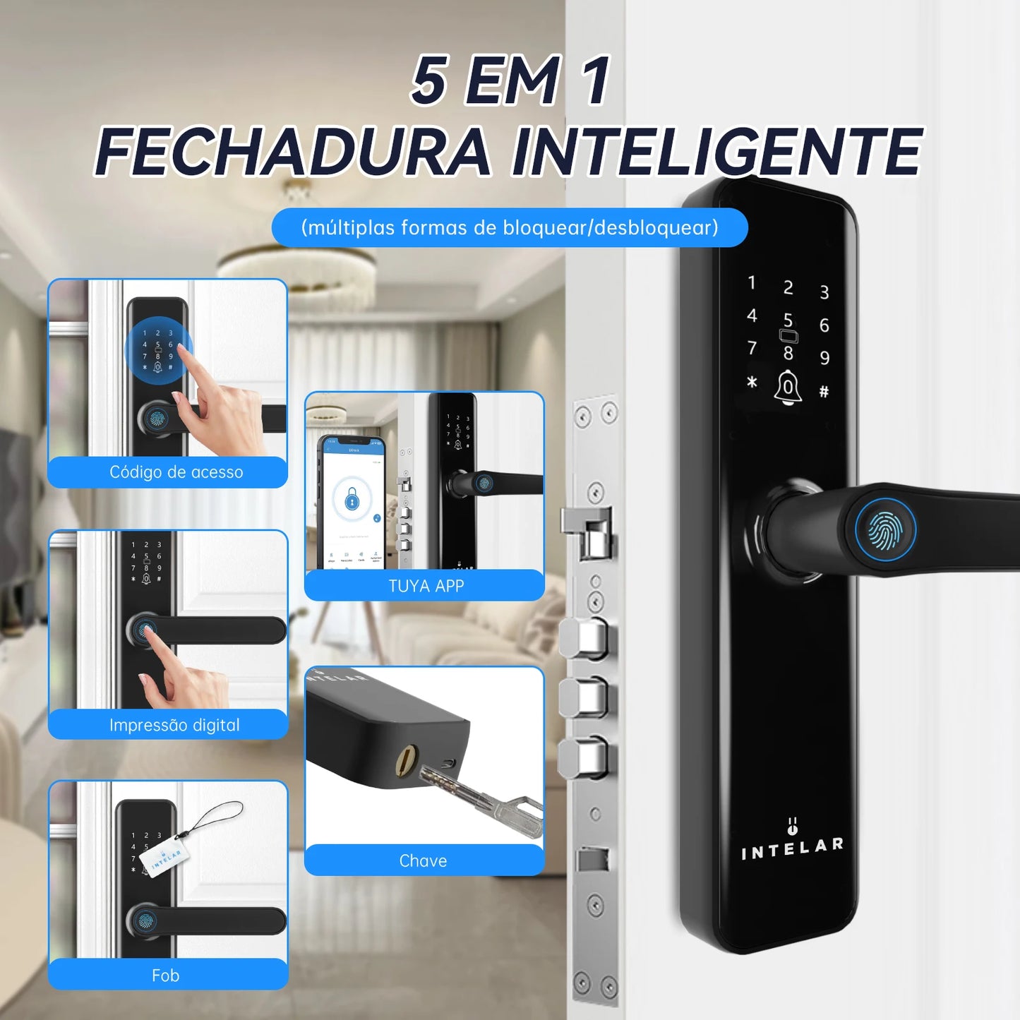 Fechadura Eletronica Tuya Wifi